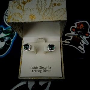 Rachel Ashwell Sterling Silver CZ Earrings